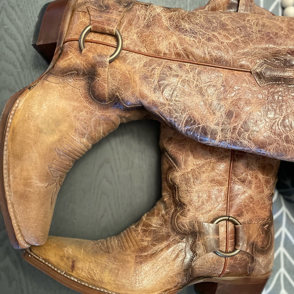 DAN POST WOMEN'S GRETA CRACKLE WESTERN BOOTS - SNIP TOE